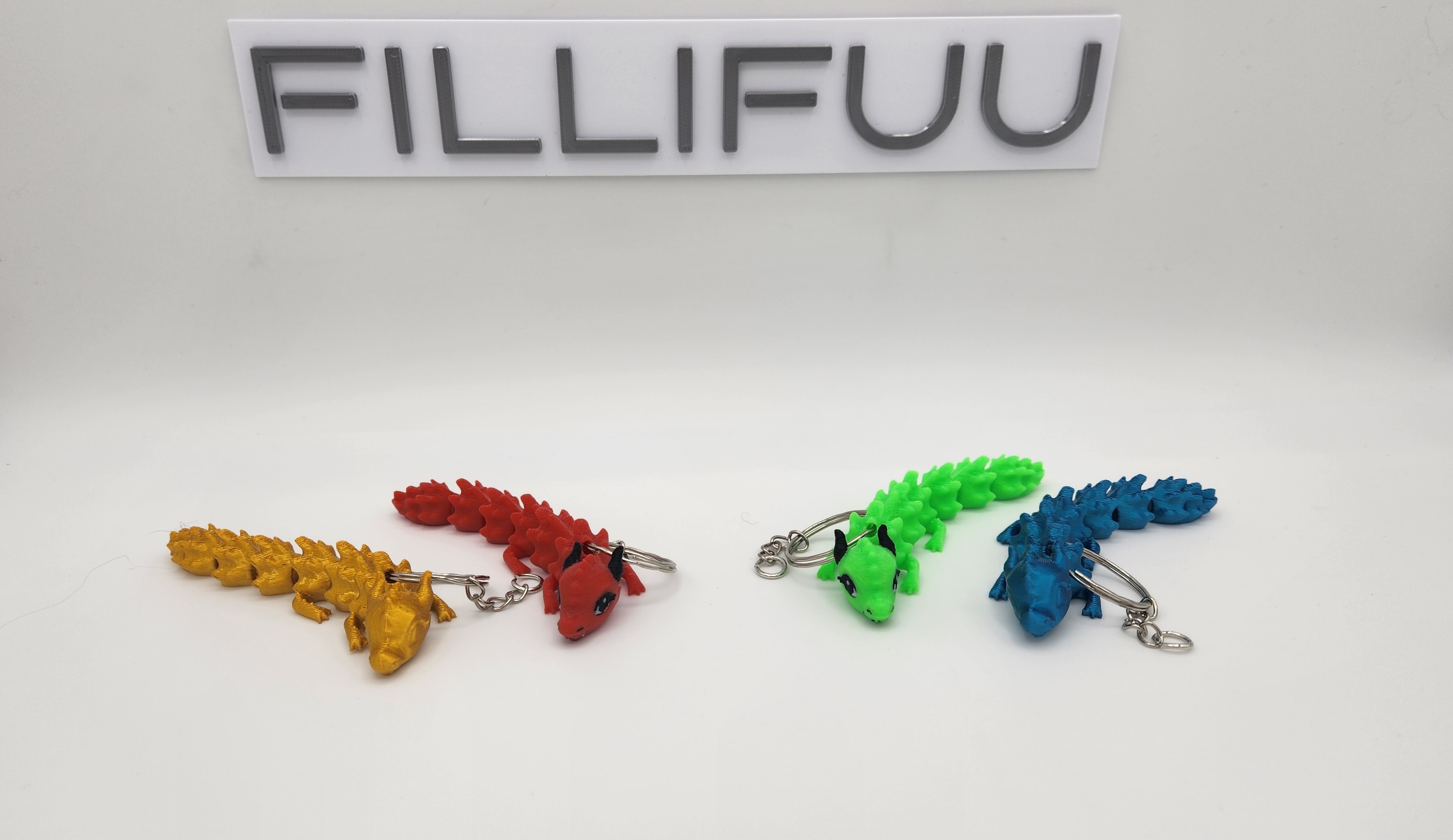 FLEXI CUTE DRAGON KEYCHAIN