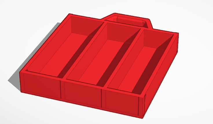 Folding Silverware Container