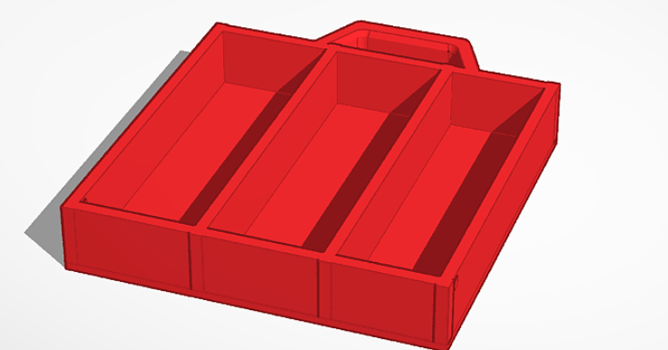 Folding Silverware Container by joshfish | Download free STL model ...