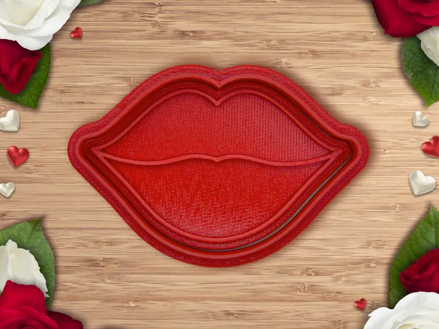 Valentine - Lips cookie cutter / stamp