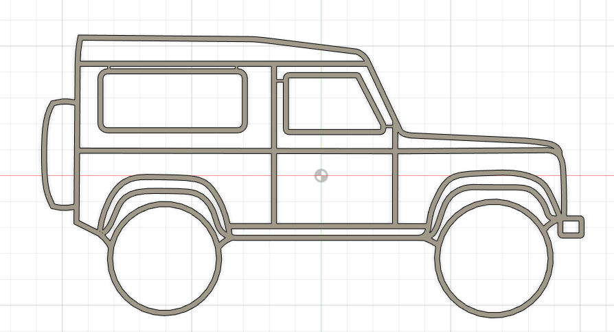 Land Rover Defender Wallart