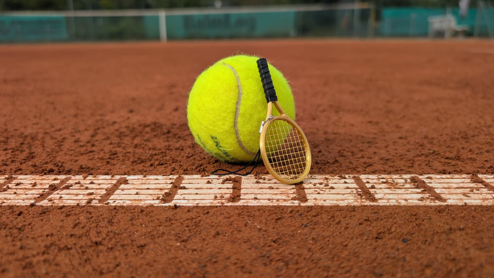 Mini Tennis Racket Charm