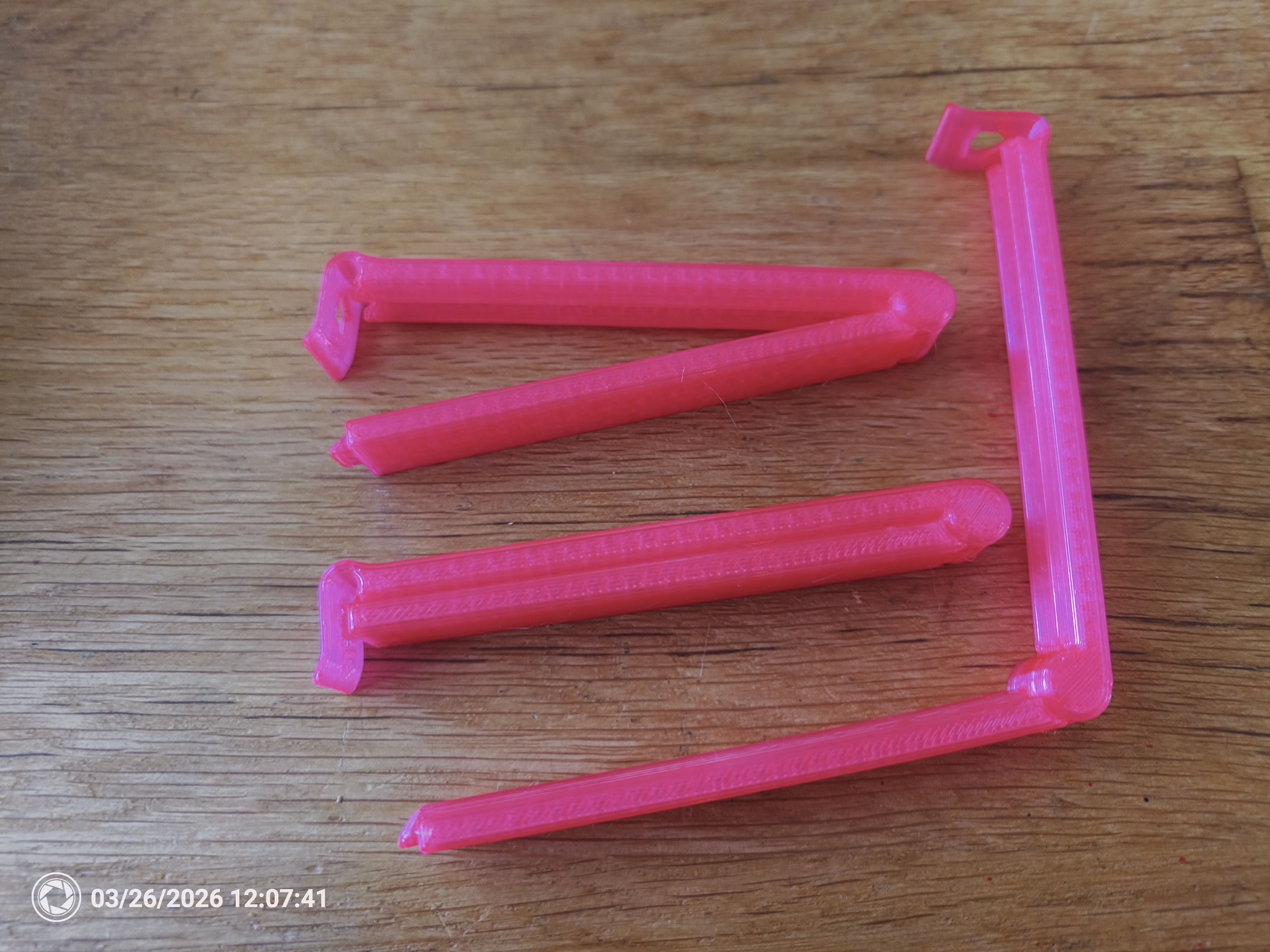 Bag Clips Print in Place V2 50-175mm increasing steps 25mm