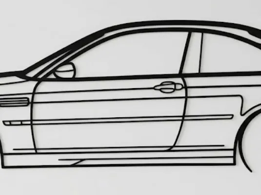 BMW M3 E46 CSL Wall Art