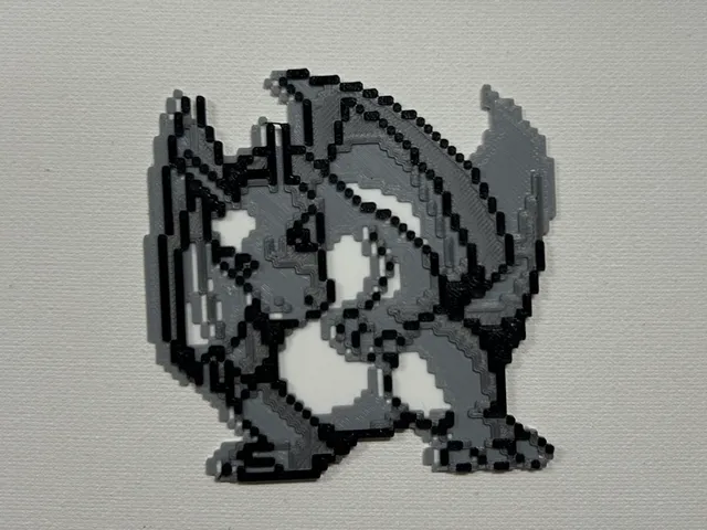 Multi Layer Multi Color Charizard Gen 1 Sprite