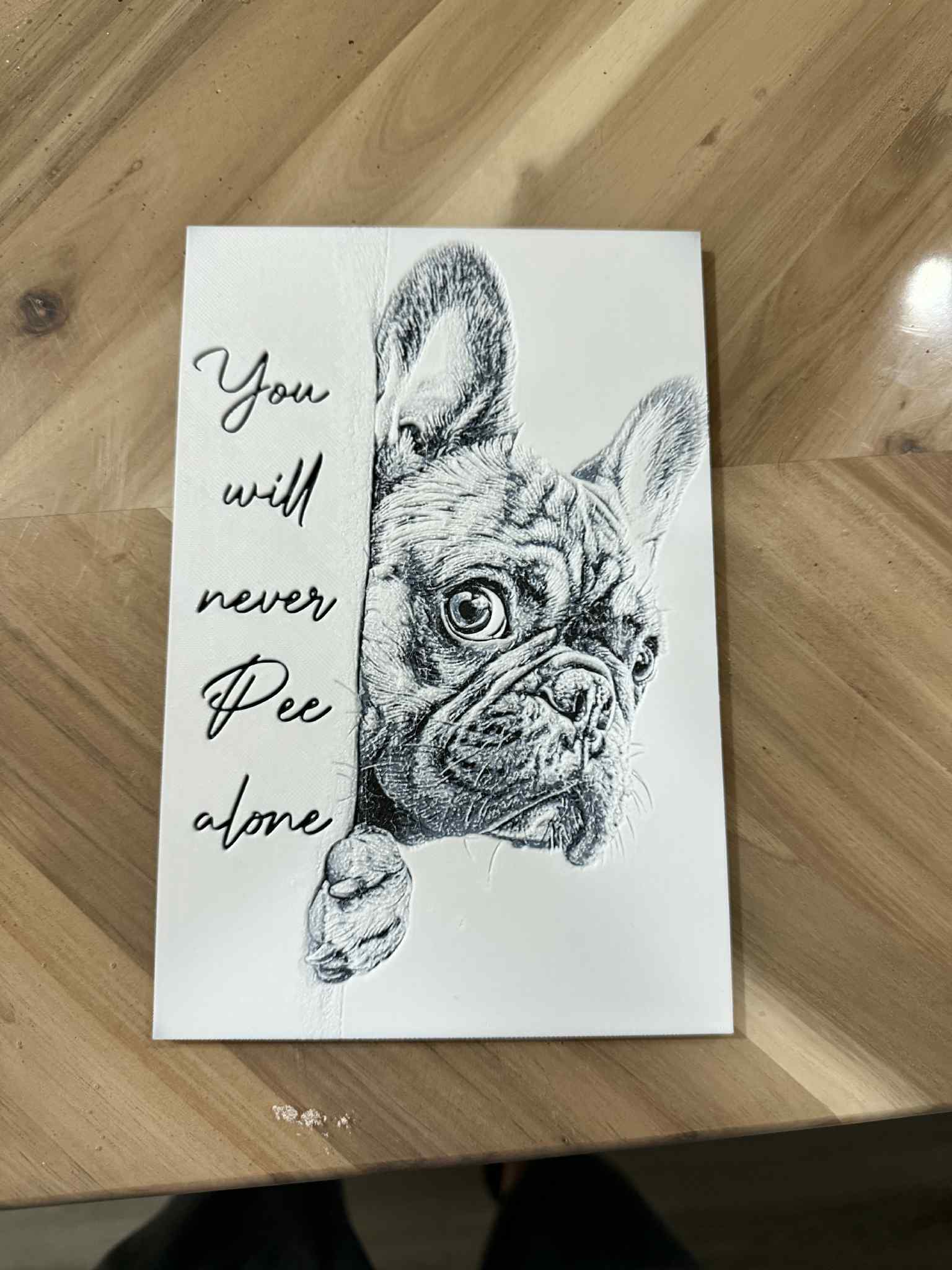 French Bulldog Sign