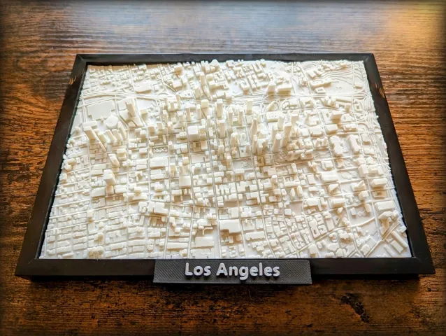 Los Angeles California 3D Miniature