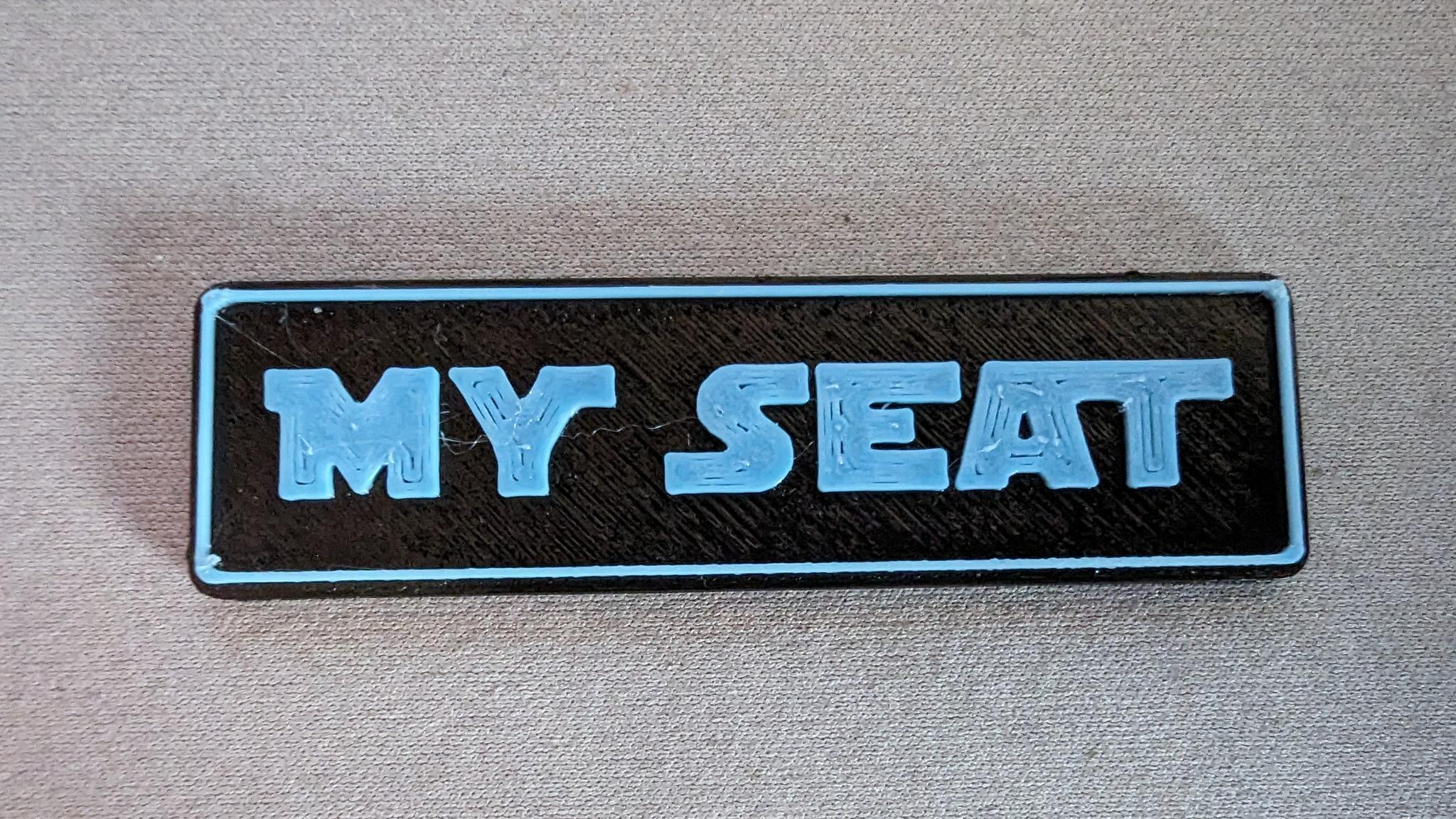 My Seat plate