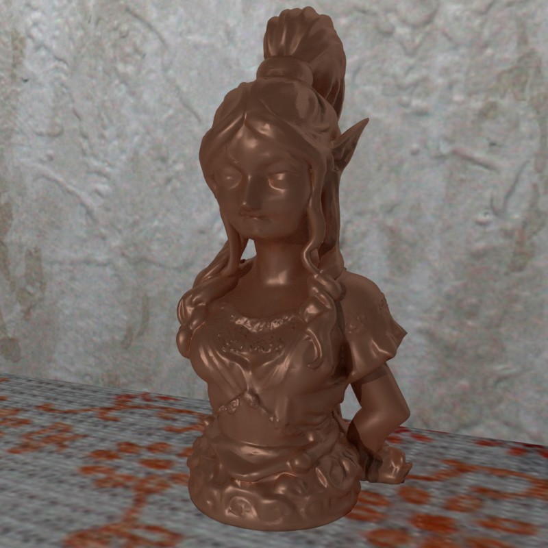 Female Bust Ponytail (NO SUPPORTS)