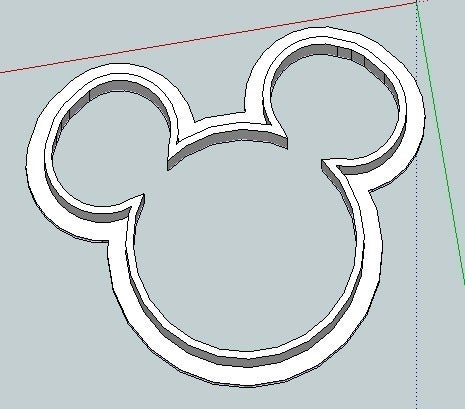 Cartoon Mouse Cookie Cutter