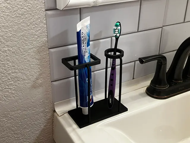 Toothbrush/Paste Holder