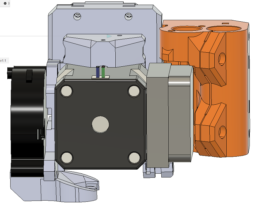 Revised Bear X-ends for Prusa Bear and LGX Extruder