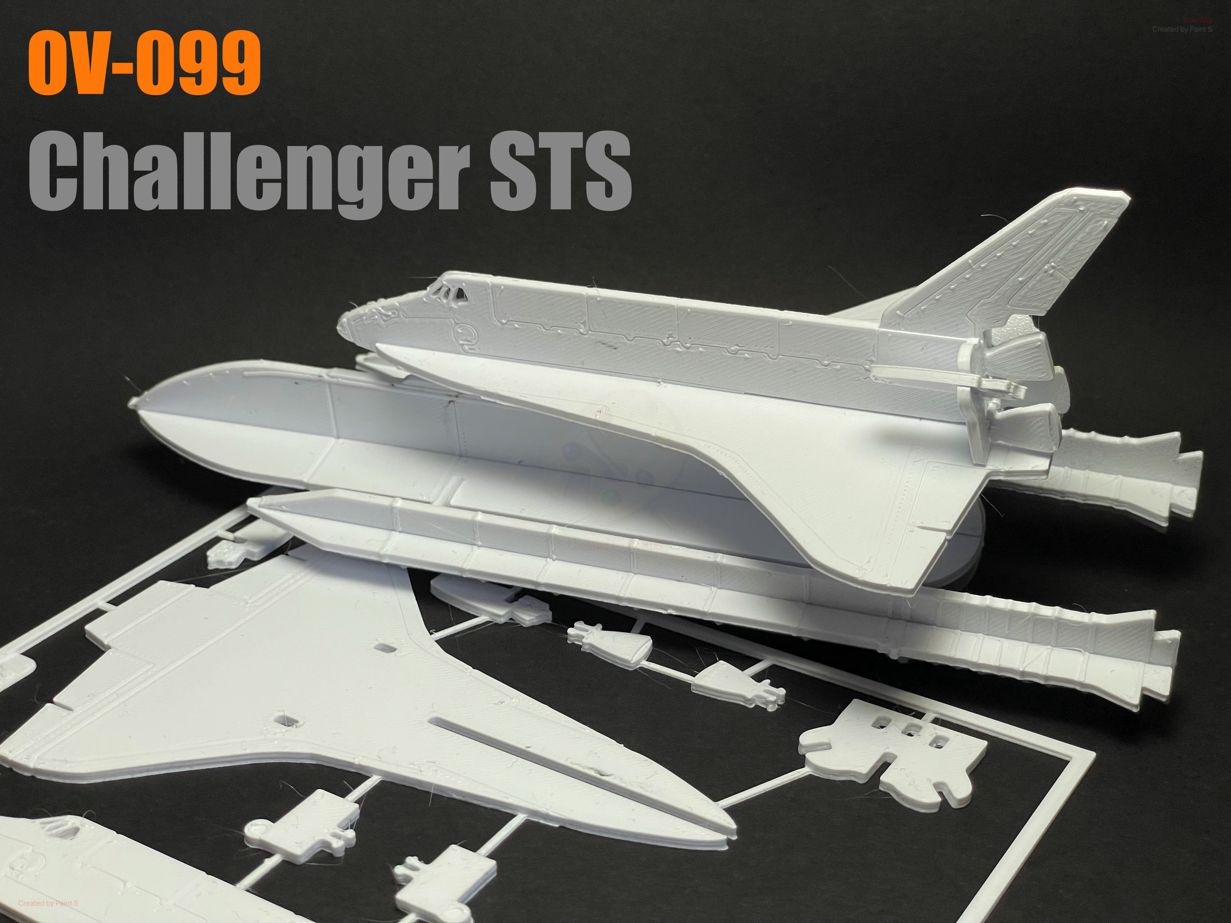 Challenger Space Shuttle OV-099 Kit Card