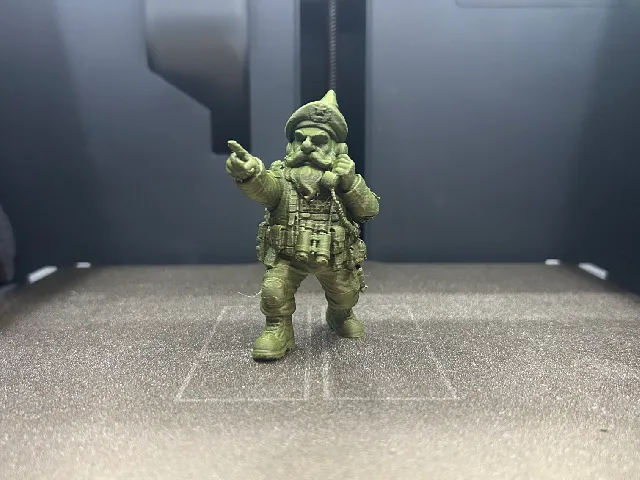 Military Commander Garden Gnome