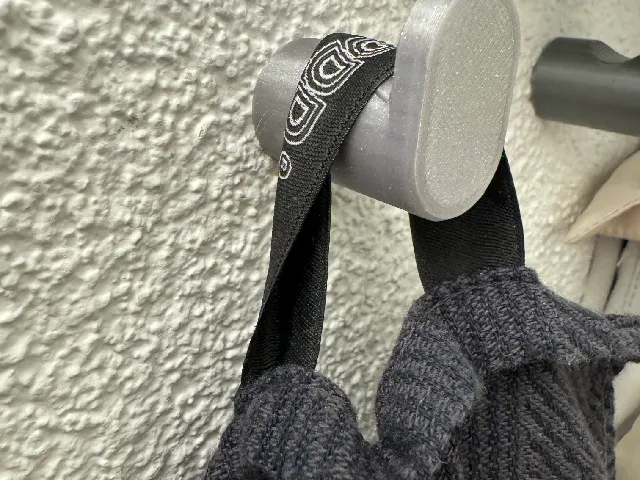 Towel Hanger with hidden mounting screw