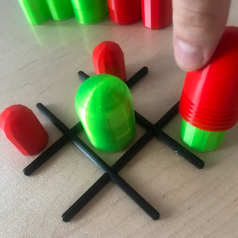 3D Tic Tac Toe Multi-level Strategy Game Printable 2 