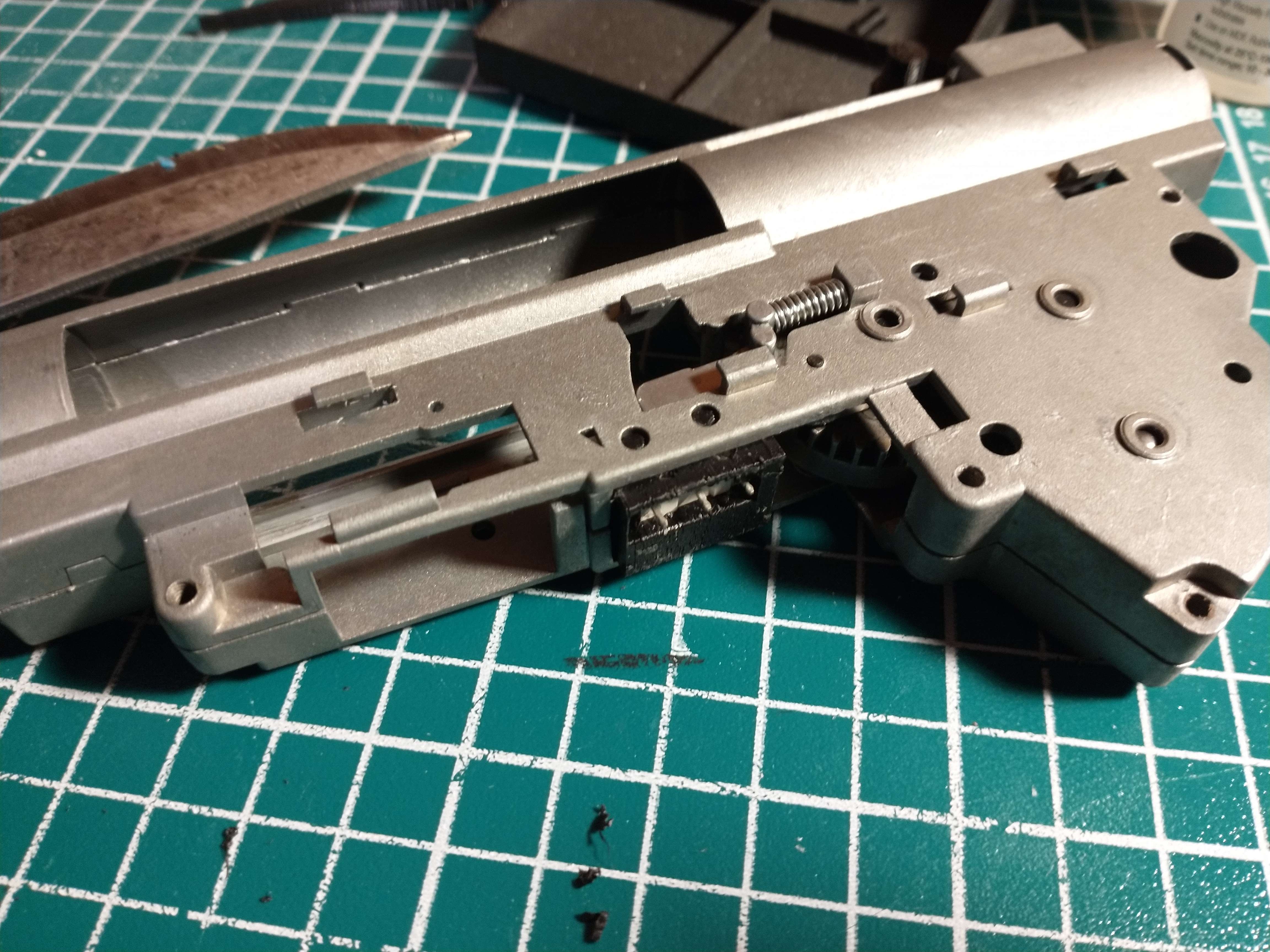 Cut-off microswitch holder for LCT AK V3 gearbox