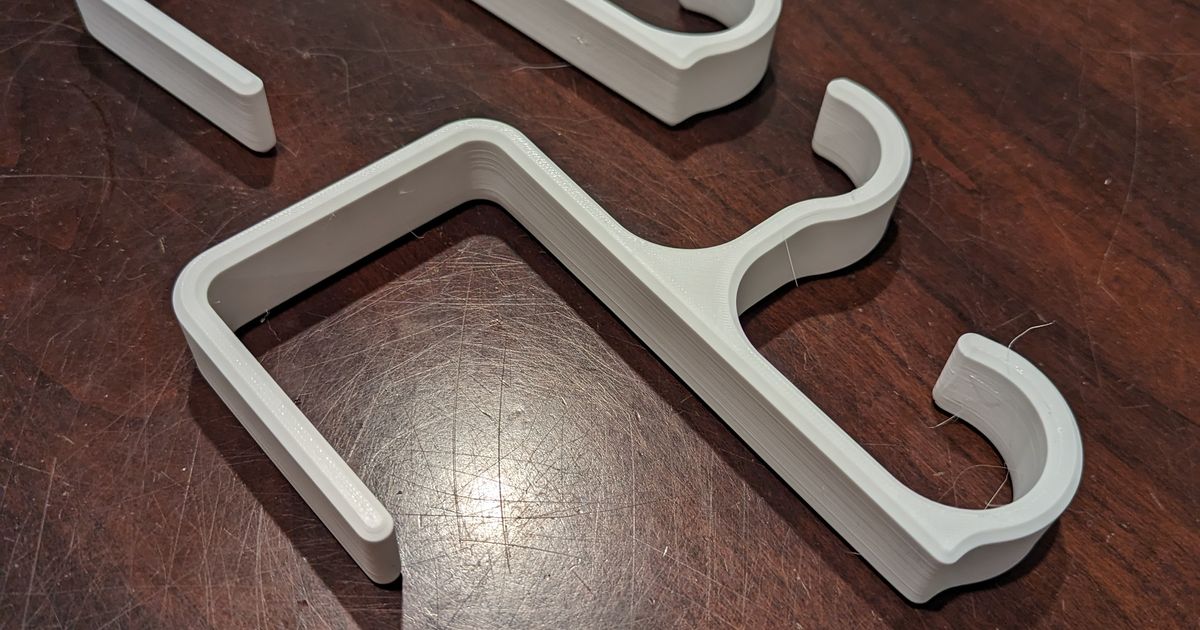 Double Coat Hook for 3" Cubicle Walls by DevinTheEngineer Download