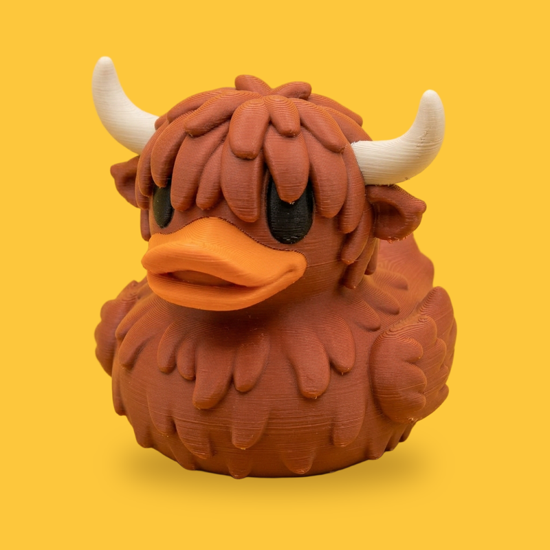 Highland Cow Rubber Duck - Animal Figurine by DuckHeroes | Download ...