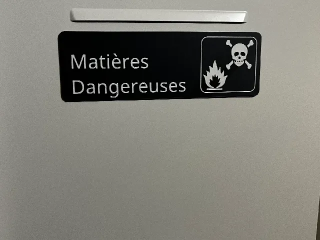 Matières dangereuse plaquette  - sign