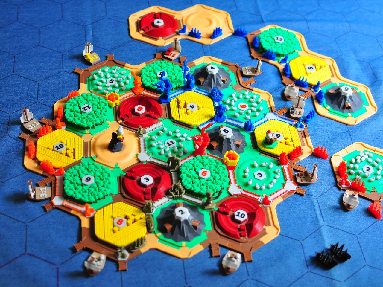 Seafarers Cities & Knights Settlers of Catan Piece holders 3D printed 