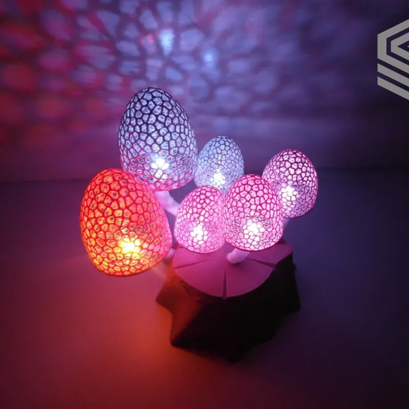 How to Make a Cardboard Magic Mushroom Lamp with LED Lights 