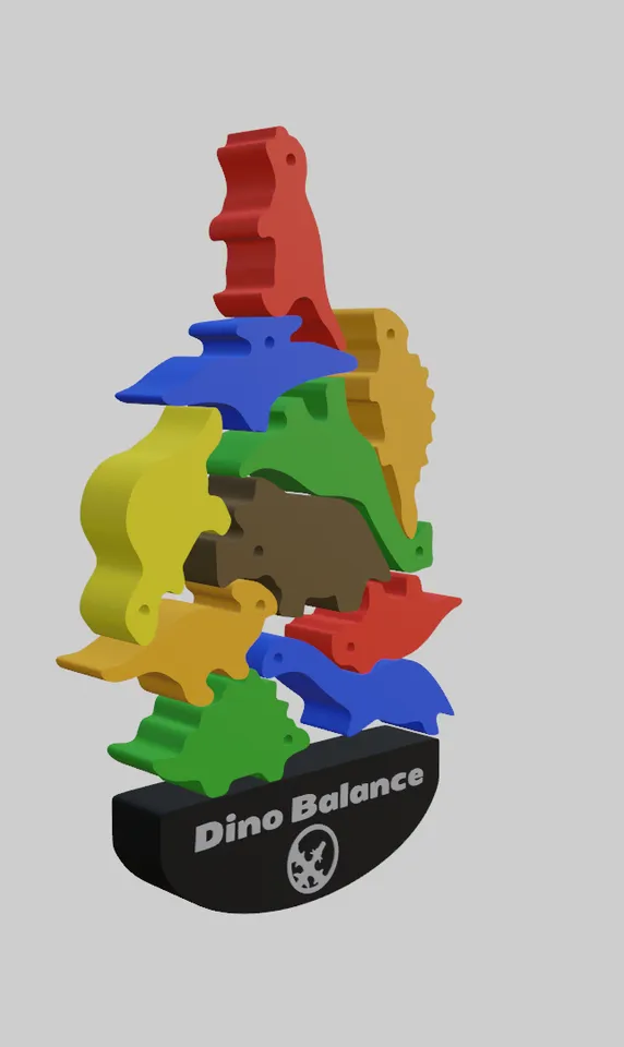 Dino Balance by Dragon, Download free STL model