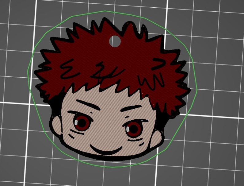 jujutsu kaisen itadori chibi keychain