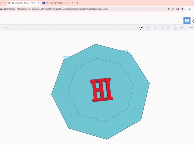 diamond that says hi