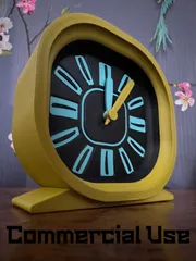 Modern Retro Style Desk Clock - Commercial Use