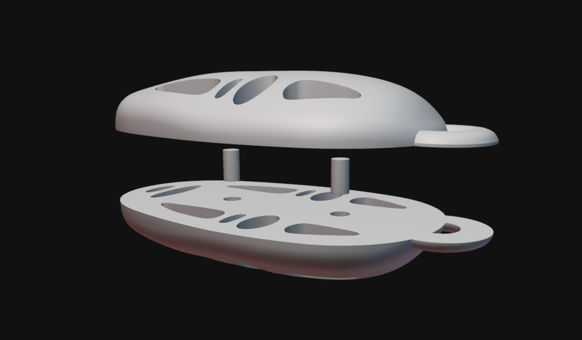 Miniatura 4 do modelo 3D Kaonashi Keychain