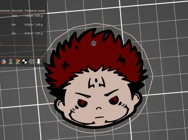 jujutsu kaisen Sukuna keychain