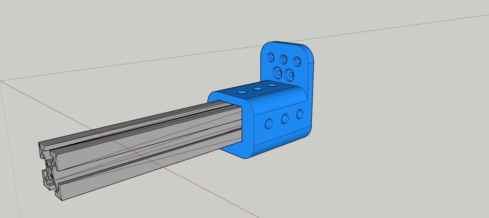 2020 Extrusion Wall Mounting Bracket