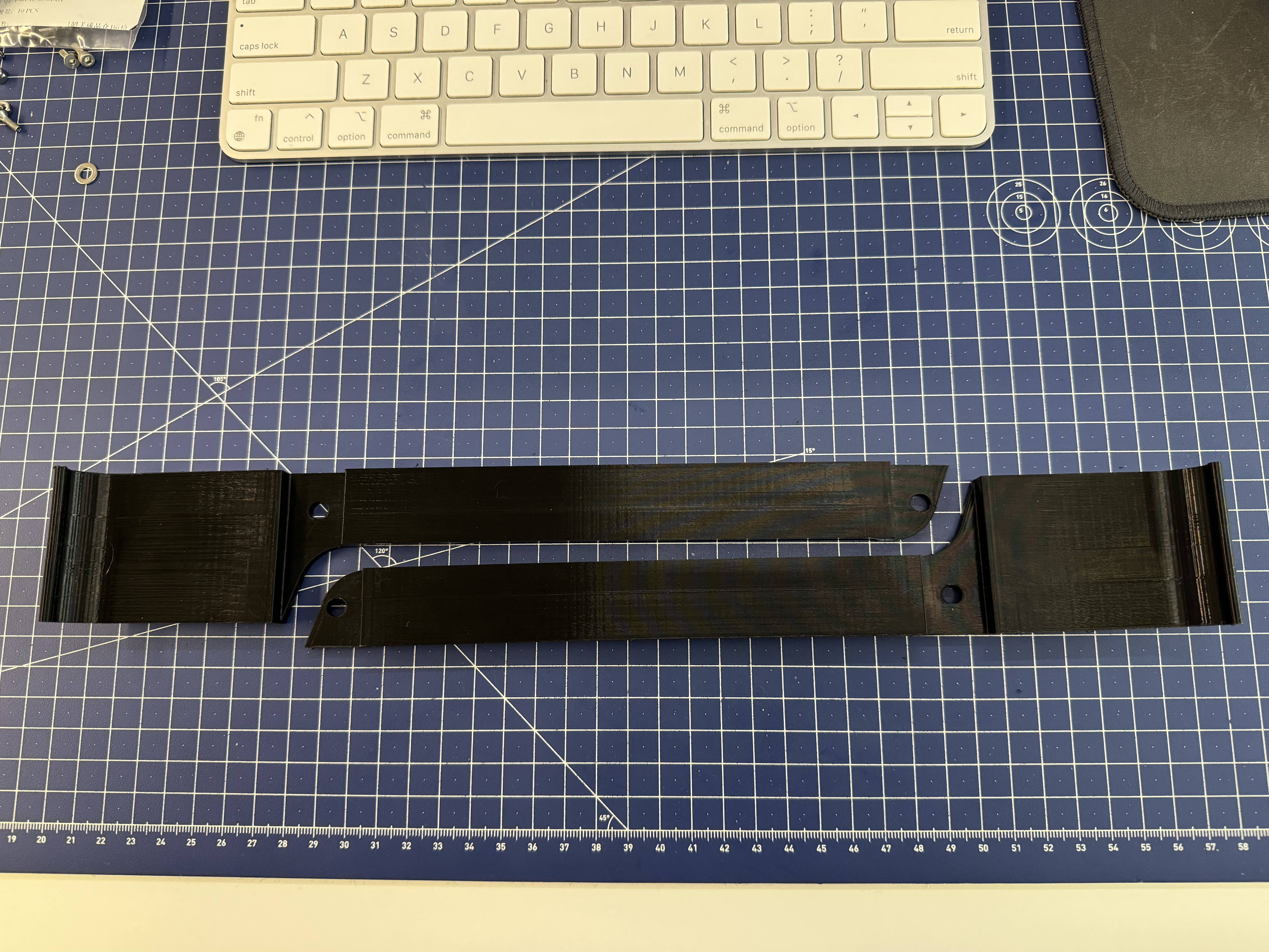 Sliced long brace for smaller printers (for keyboard mount by teaching tech)