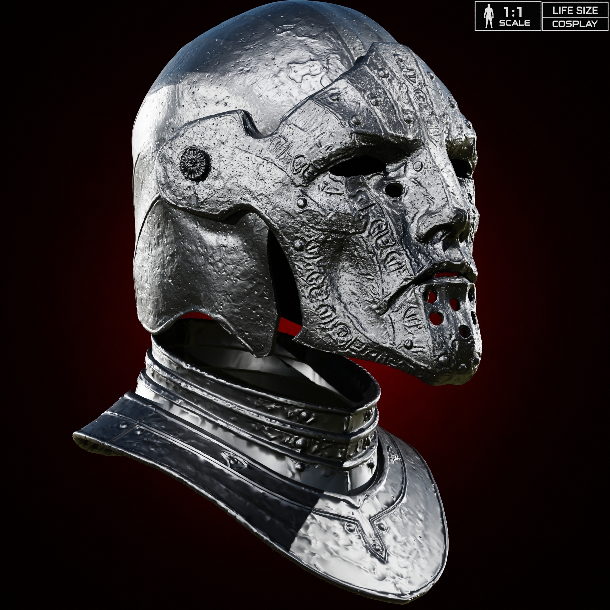 SOLOMON THE SCHOLAR HELMET and GORGET COSPLAY – Mortal Shell II Fan Art