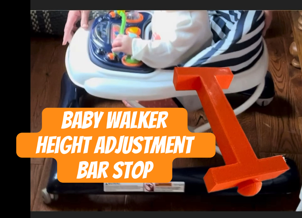 Adaptor Spacer Bar to lower "Dream On Me" by Baby Walker Height USE AT YOUR OWN RISK!