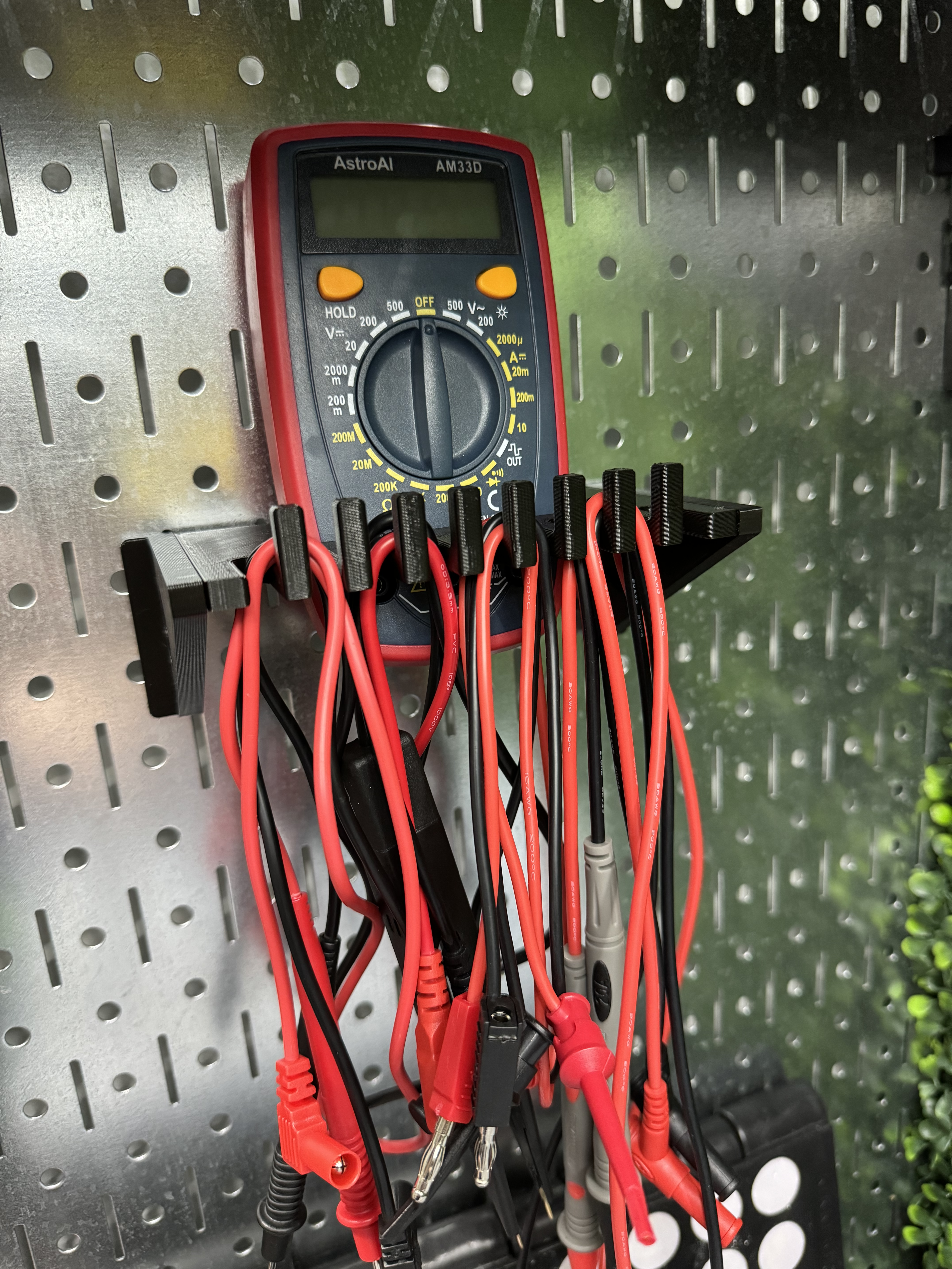 AstroAI AM33D Multimeter Holder for DDD Printable Wall Control System 3D model thumbnail