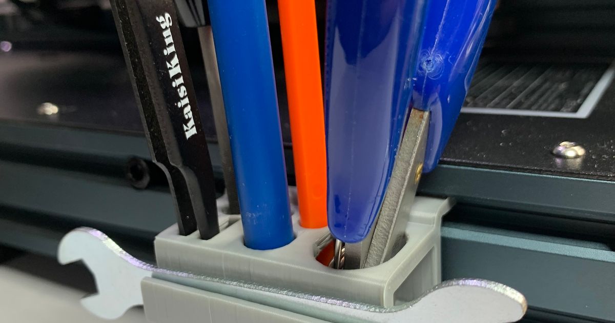 Tool Holder on the side for Elegoo Neptune plus others by edl