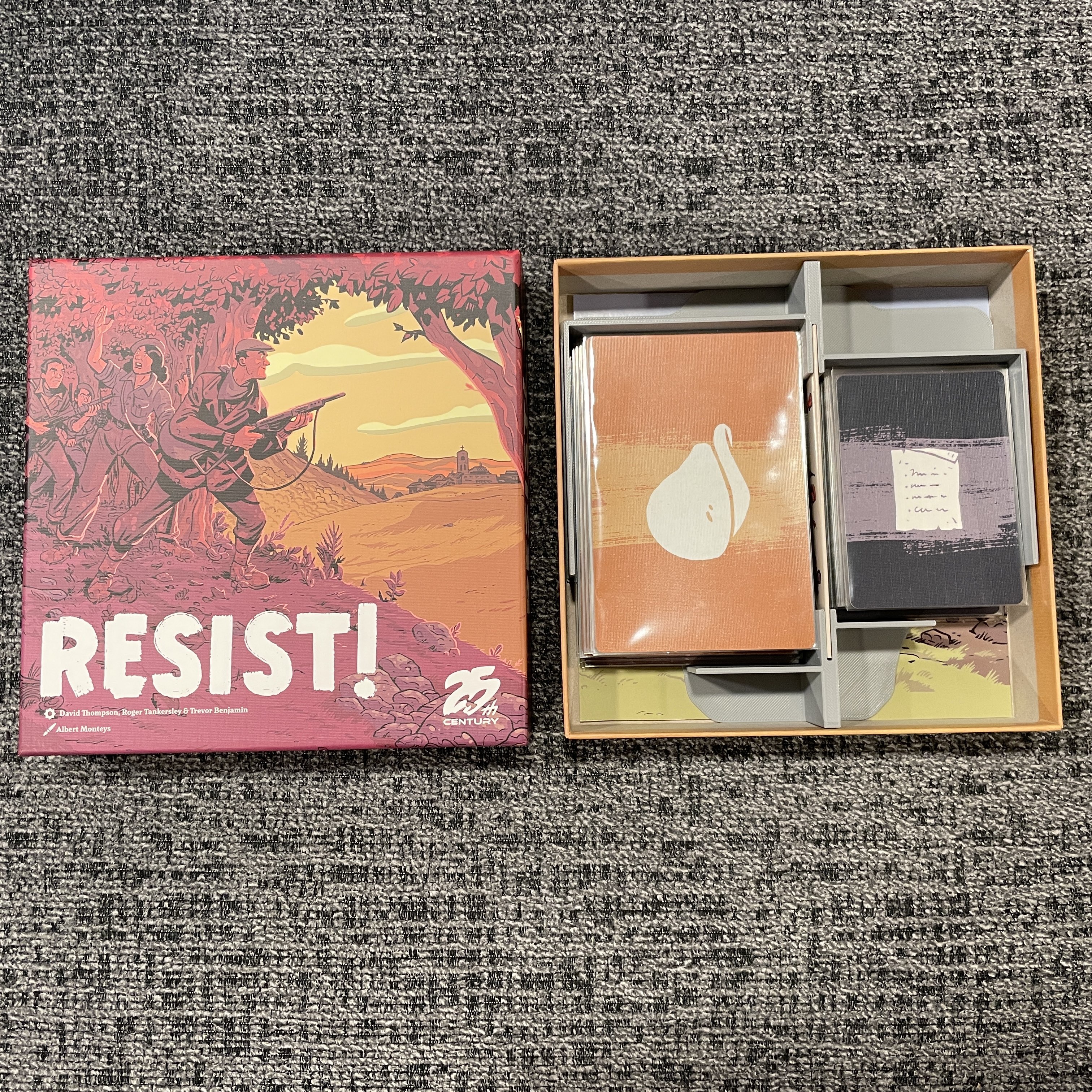 Resist! Board Game Insert Sleeved Cards