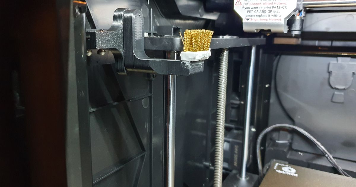 QIDI X-Max 3 Nozzle scrub holder by Getfar | Download free STL