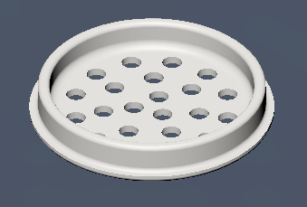 Small Shaker lid ID-23.20mm OD-25mm