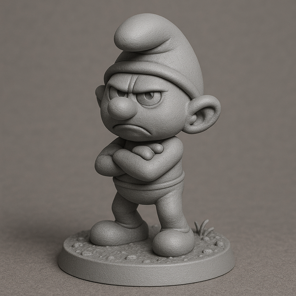 Grumpy-Schlumpf – Tabletop-Figur für den 3D-Druck