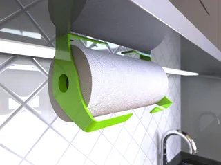 Kitchen paper towel roll holder