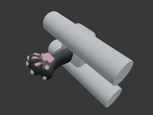 Cat paw towel hook for drying rack