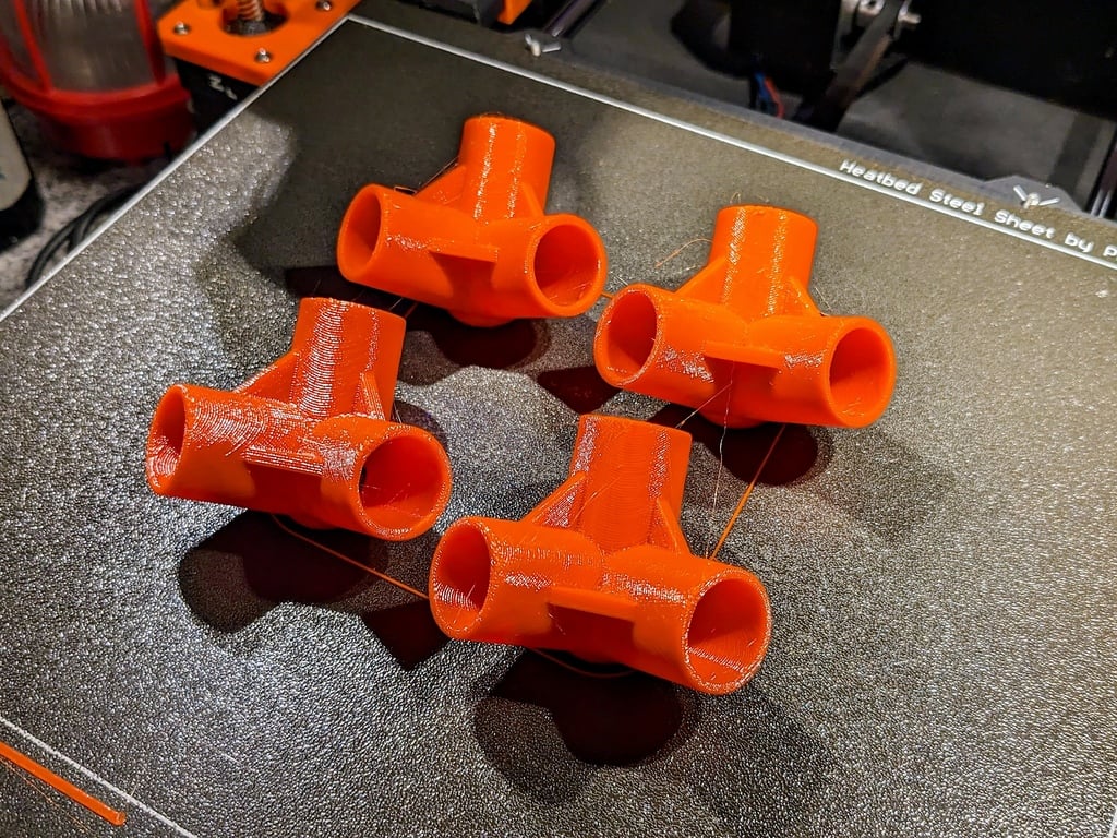 Corner piece for 16 mm rods