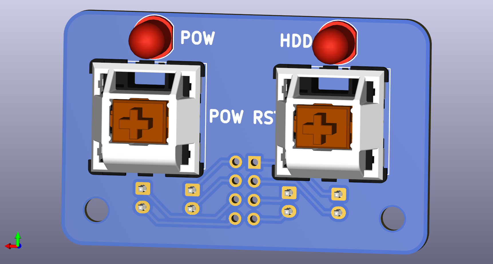 V.PC Basic Frontpanel PCB