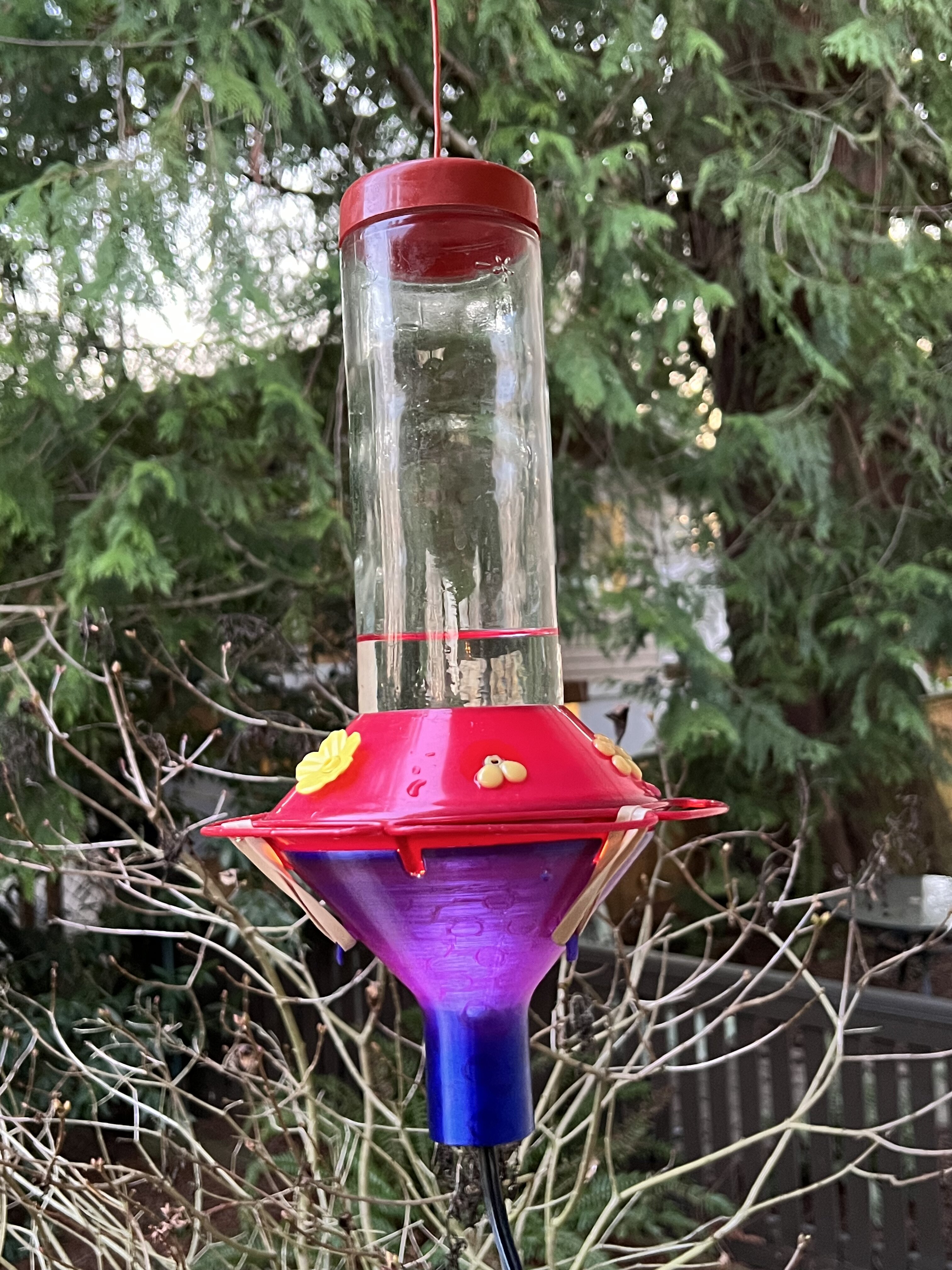 Parametric Hummingbird Feeder Heater by ex-nerd | Download free STL ...