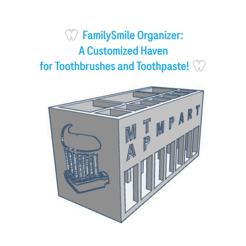 FamilySmile Organizer: A Customized Haven for Toothbrushes and Toothpastes!