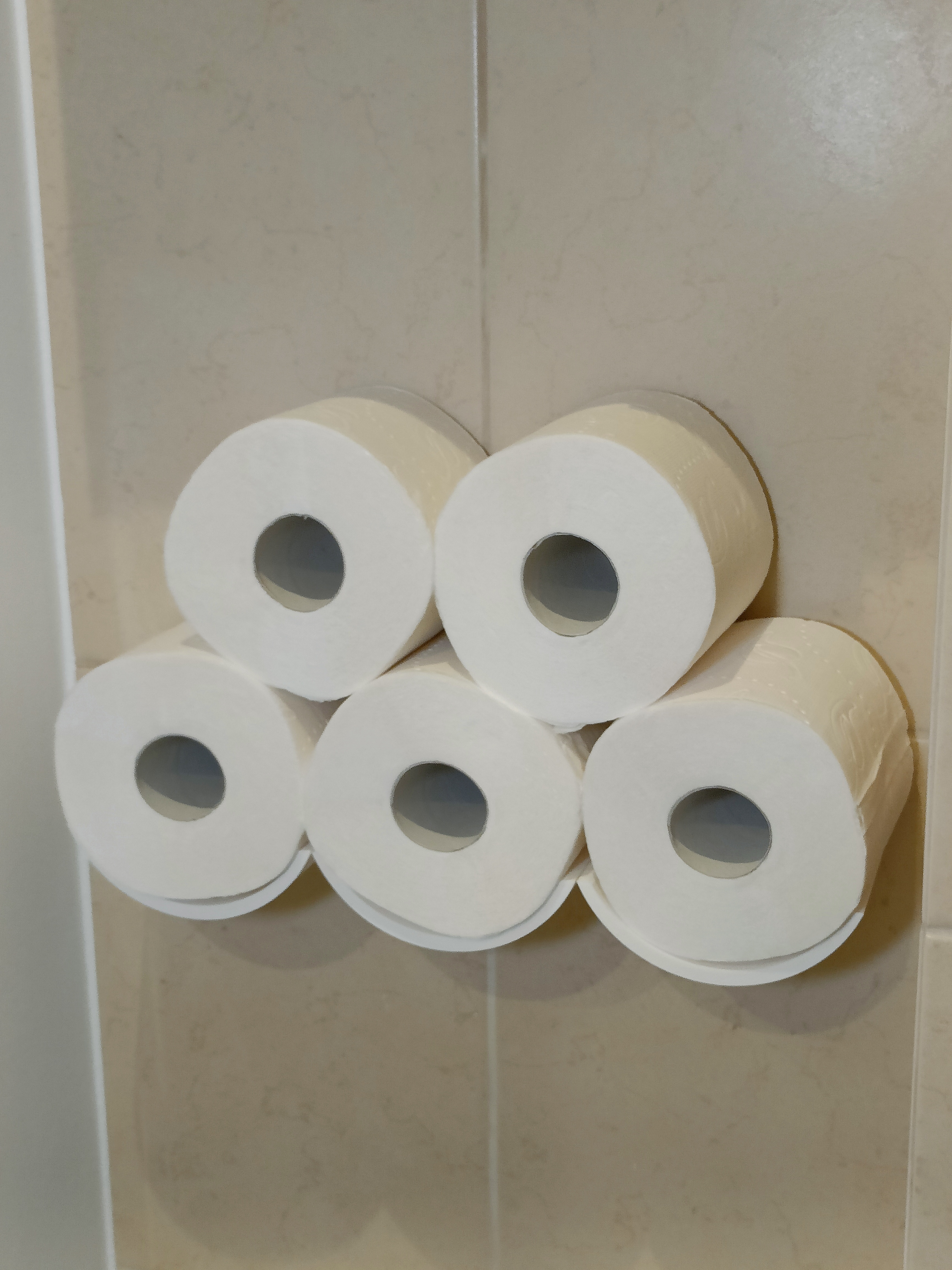 Toilet paper shelf
