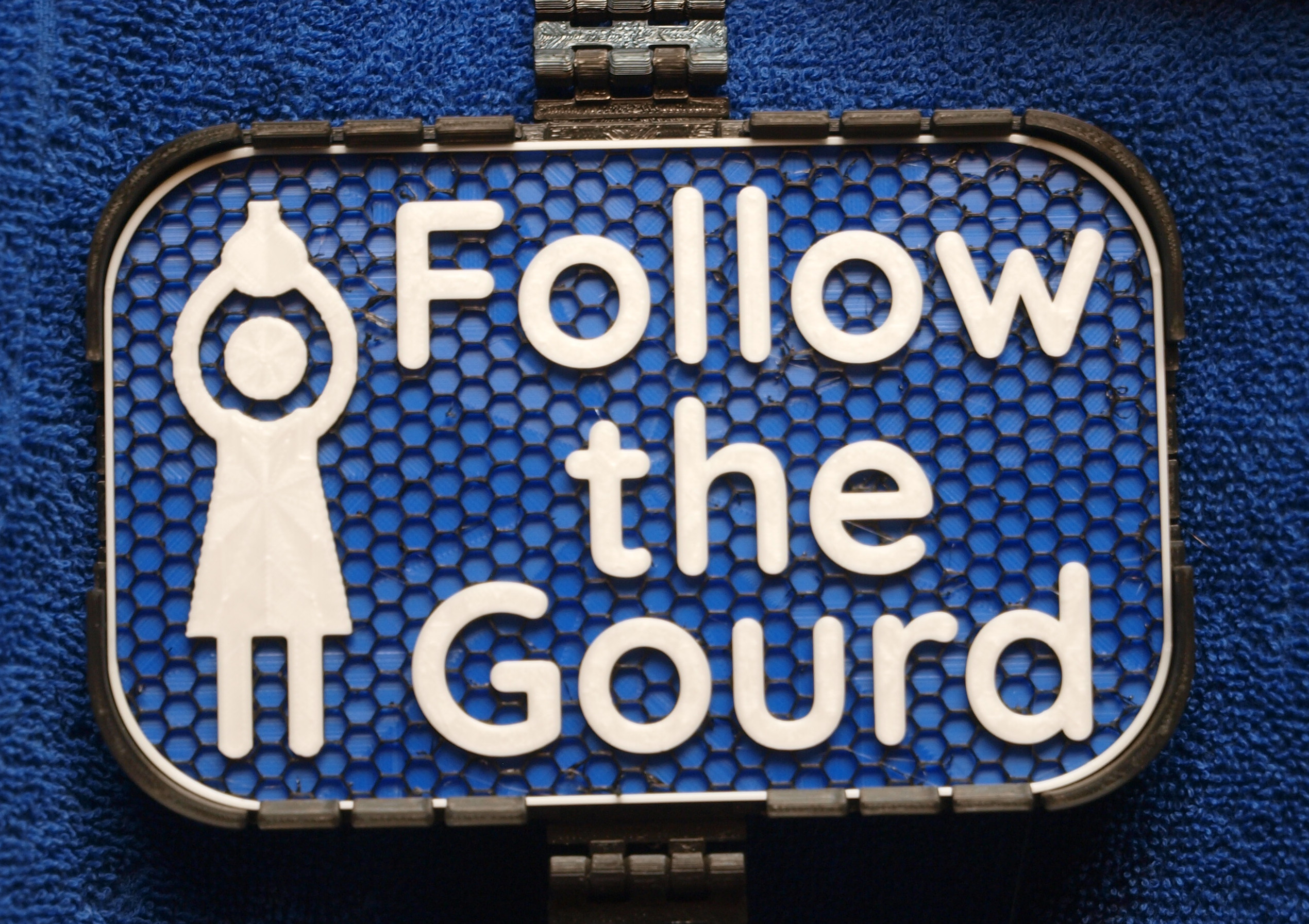 "Follow The Gourd" sign